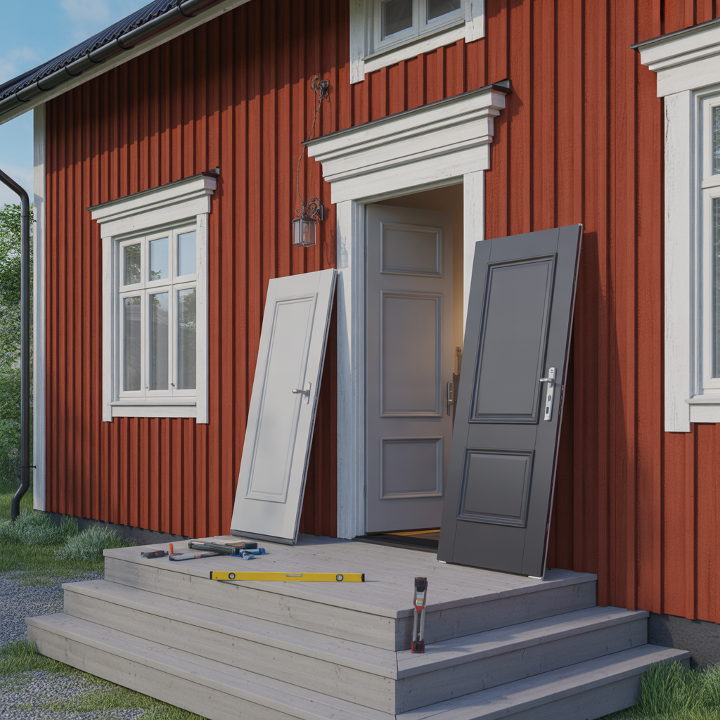 vad kostar ny ytterdorr med installation pris och val