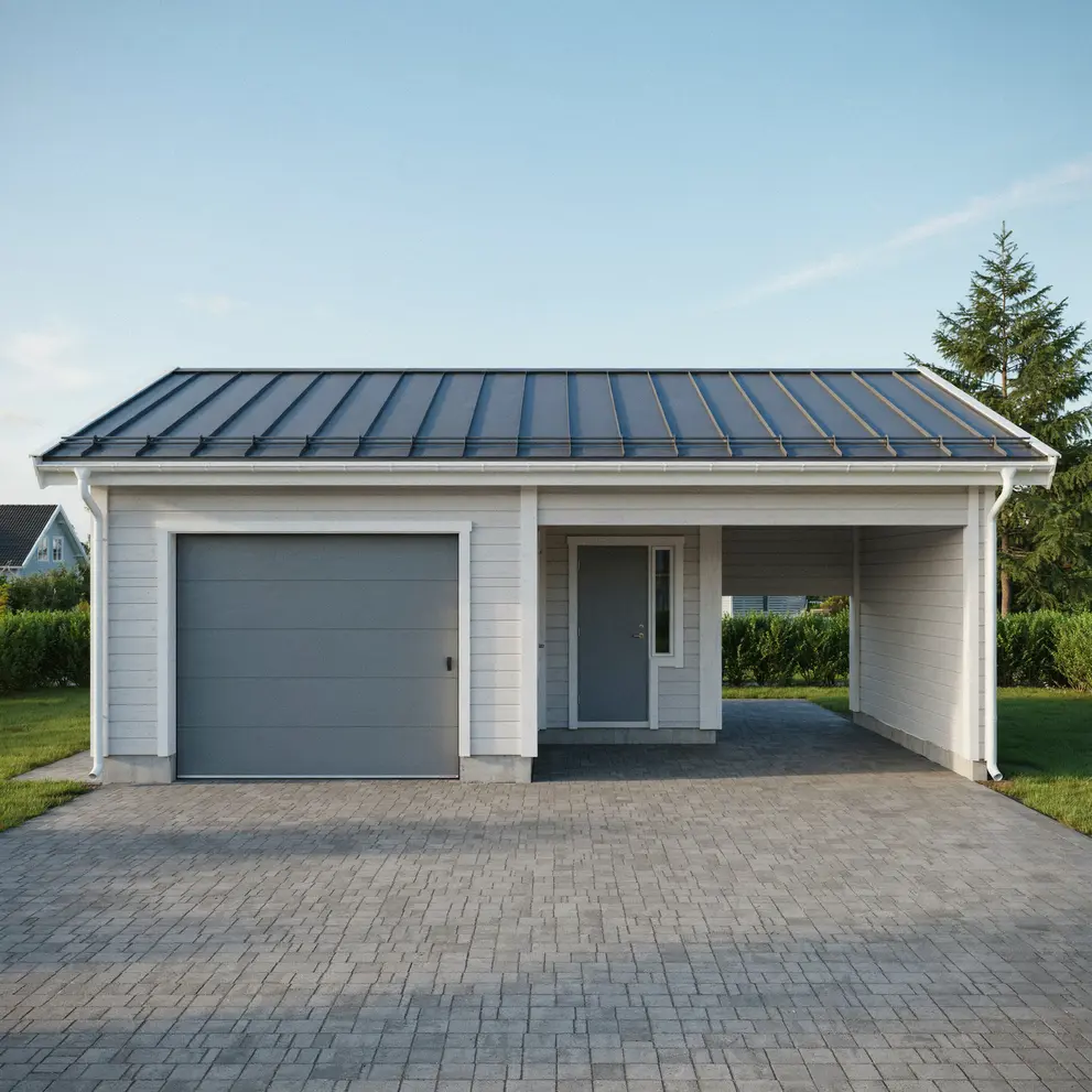 bygga garage carport med forrad sollentuna stockholm
